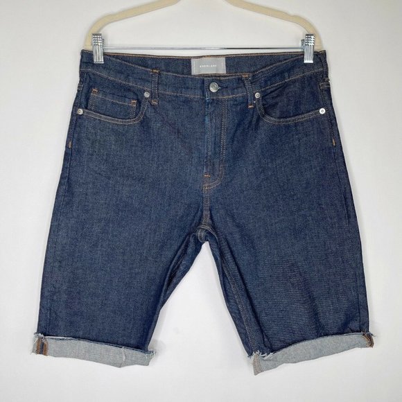 Everlane Bermuda Jean Shorts Size 31 - Picture 2 of 9